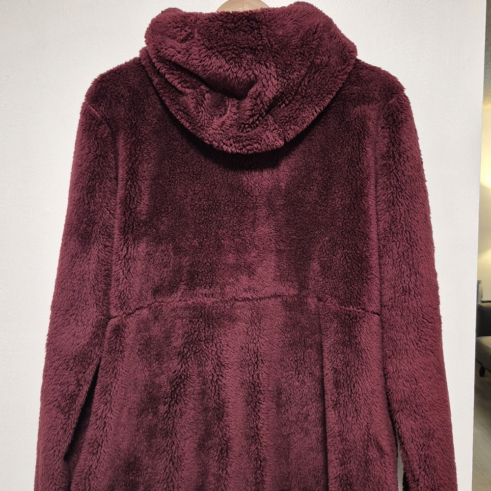 Reebok Plush Burgundy Zip-Up Hoodie - Picture 2 of 6